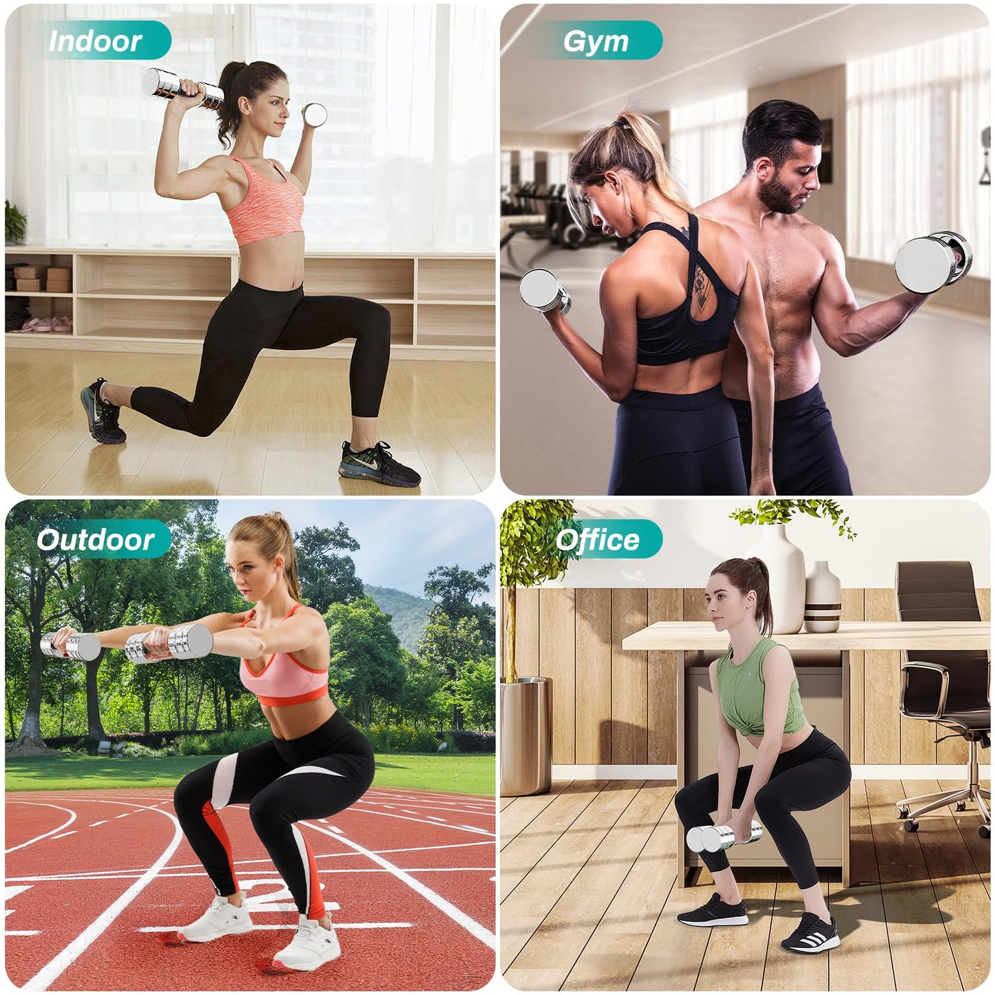 LIFERUN 5lb Single Steel Adjustable Dumbbell, Free Weights Dumbbells Set, Non-Slip and Comfortable Foam Handle, Adjustable Dumbbells Weights Set for Home Gym Office Exercise