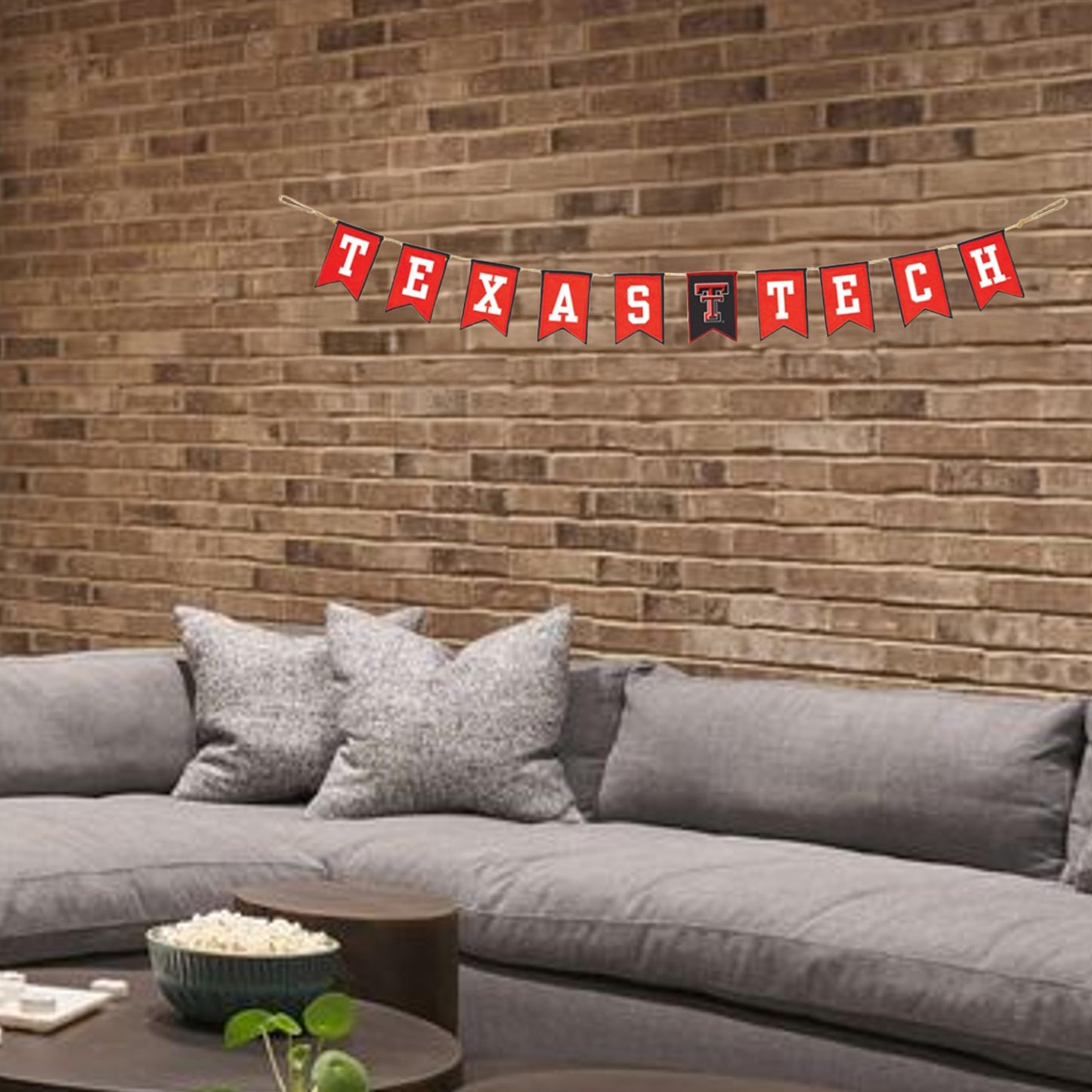 Texas Tech Red Raiders Tailgate Party Banner by Hanna’s Handiworks | Lightweight Pre-Strung Fabric Decoration for Indoor/Outdoor | Represent Your NCAA College & Show Team Spirit with TTU Fan Decor