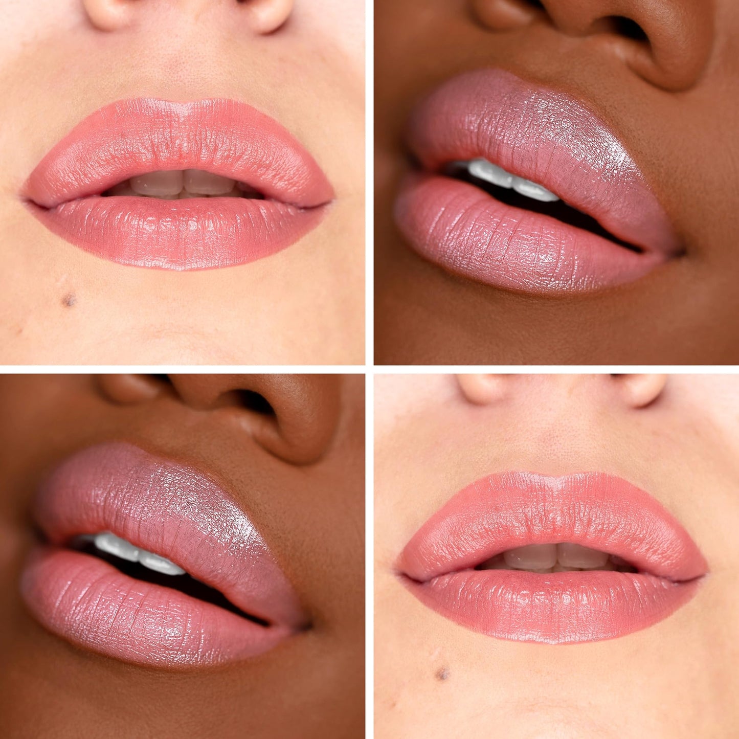The Lip Bar Soft Kisses Nourishing Vegan Lipstick, with Moisturizing Mango Seed Butter, Satin Finish, Bare Me - Nude