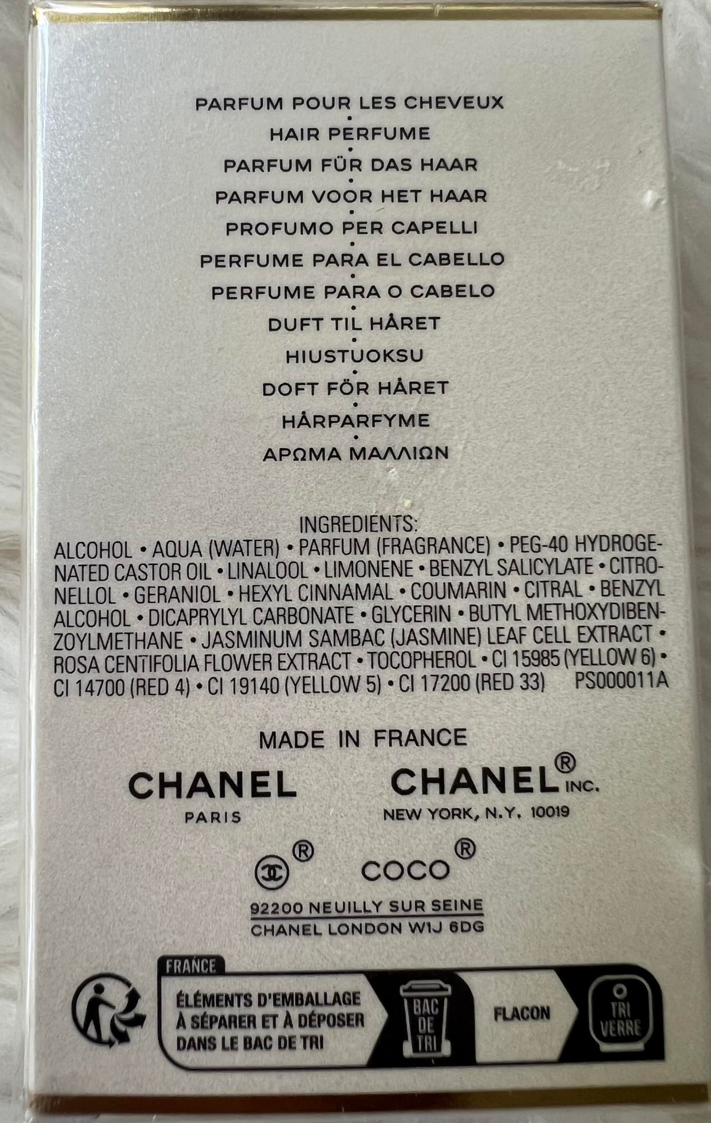 Chanel Coco Mademoiselle Hair Perfume 35ml