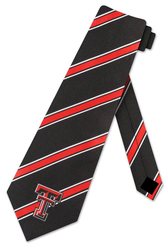 Texas Tech Red Raiders College Sports Striped Mens Neck Tie