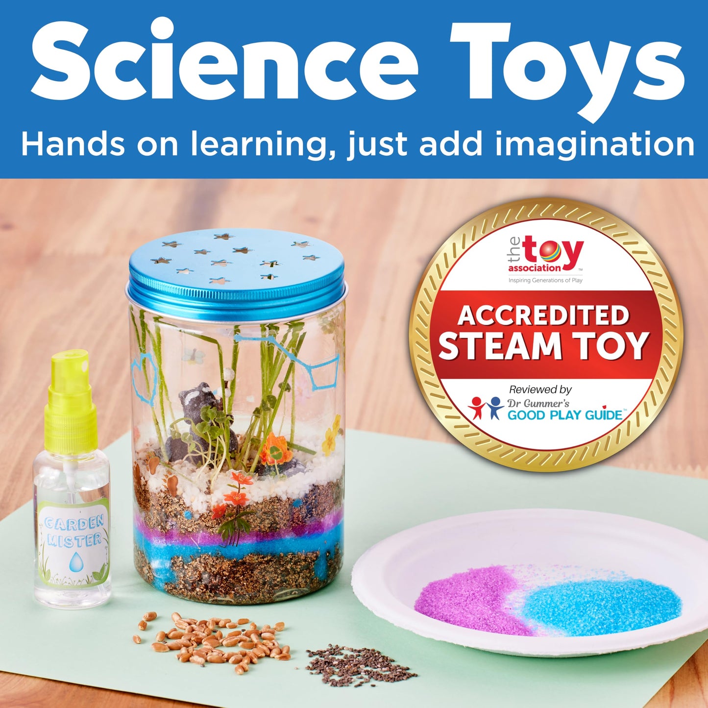 Creativity for Kids Grow 'N Glow Terrarium Kit for Kids - Educational Science Kits Ages 6-8+, Kids Gifts for Boys and Girls, Craft and STEM Projects