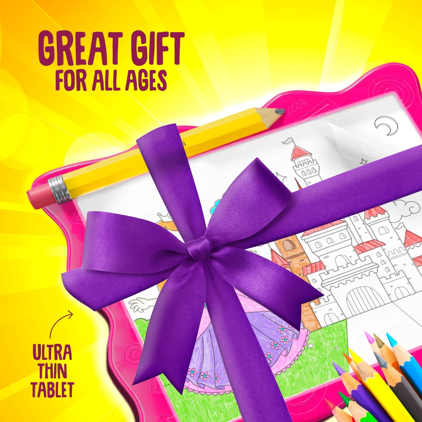 Light Up Tracing Pad for Kids - Easter Arts & Crafts Writing Drawing Tracer Board, Craft Kit for Girls & Boys Ages 6-12 - Birthday Toys Gifts Ideas for Girl or Boy 6+ Year Old Gift Toy - 6 7 8 9 10