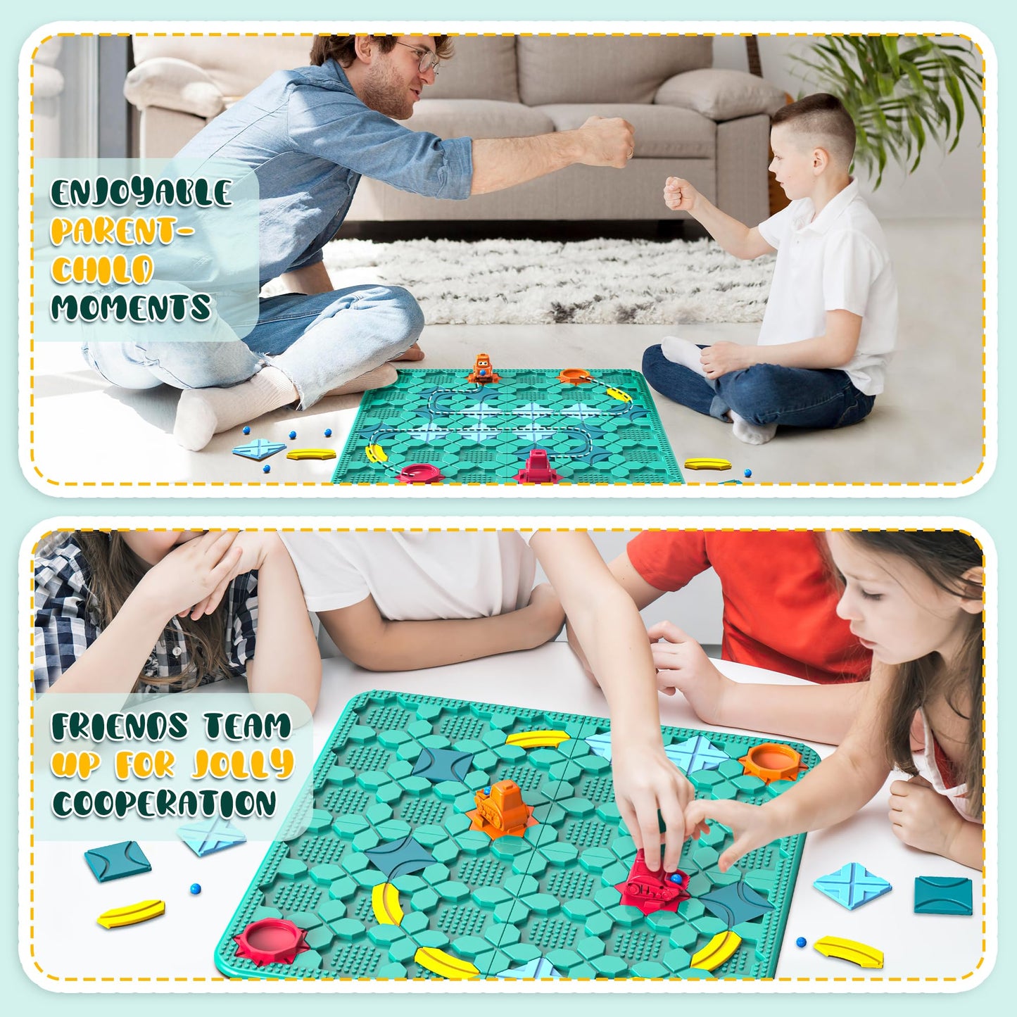 fygurso Road Builder Kids Logic Toys, Large Puzzle STEM Board Games, Educational Montessori Toys Birthday Gifts for Age 4-8 Year Old
