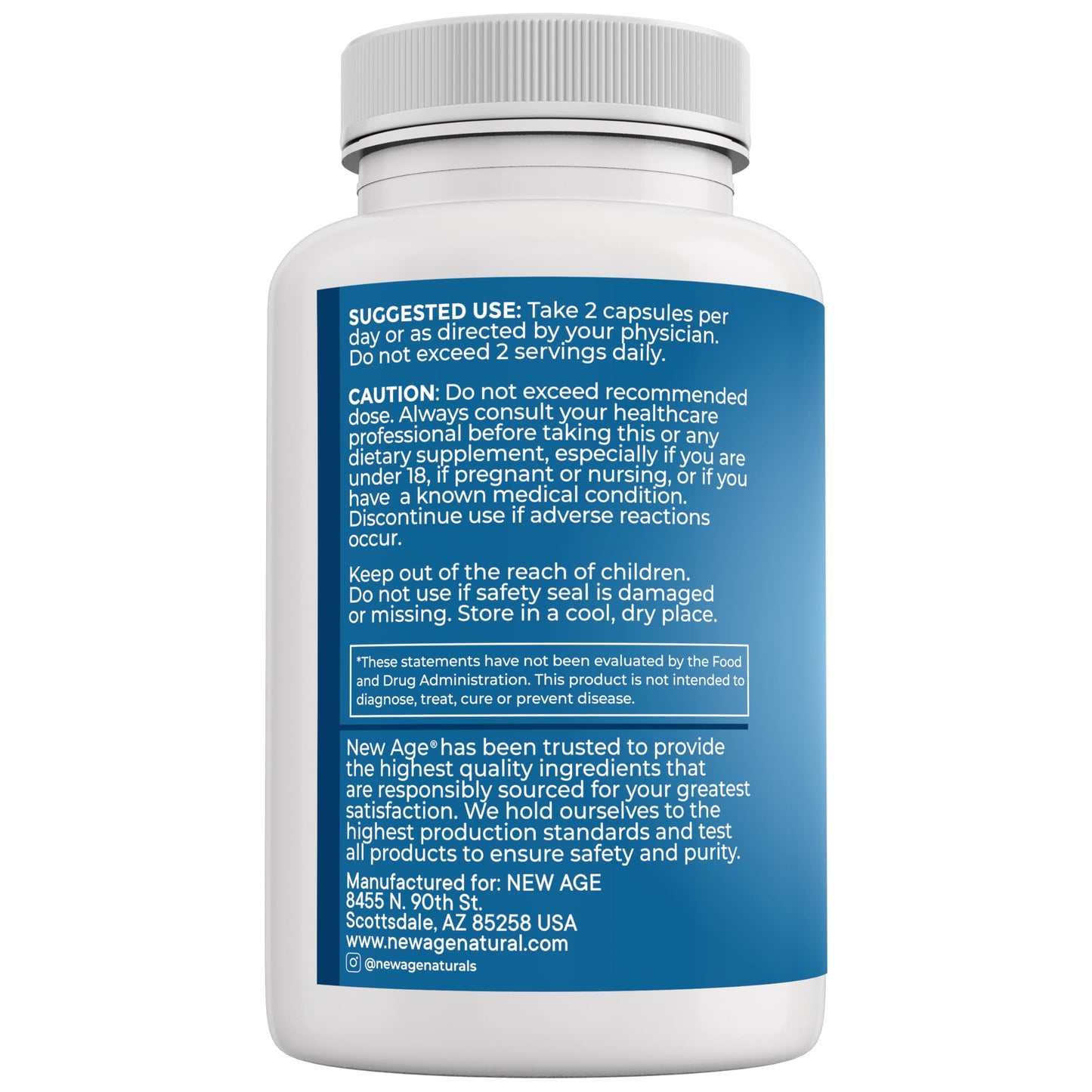 NEW AGE 8 in 1 Immune Support Booster Supplement with Echinacea, Vitamin C and Zinc 50mg, Vitamin D 5000 IU, Turmeric Curcumin & Ginger, B6, Elderberry 120 Count (Pack of 2)