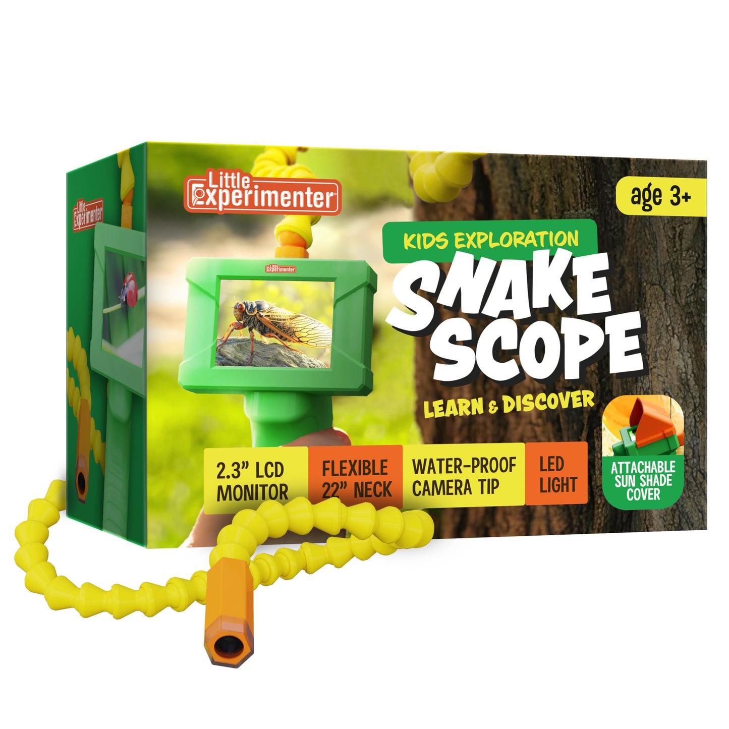Borescope Snake Camera with Light for Kids, Unique, Educational STEM Toys, Easter Science Gifts for 5 Year Old Boy, Camping Nature Activities, Best Birthday Gift for Boys & Girls Ages 4 5 6 Years Old