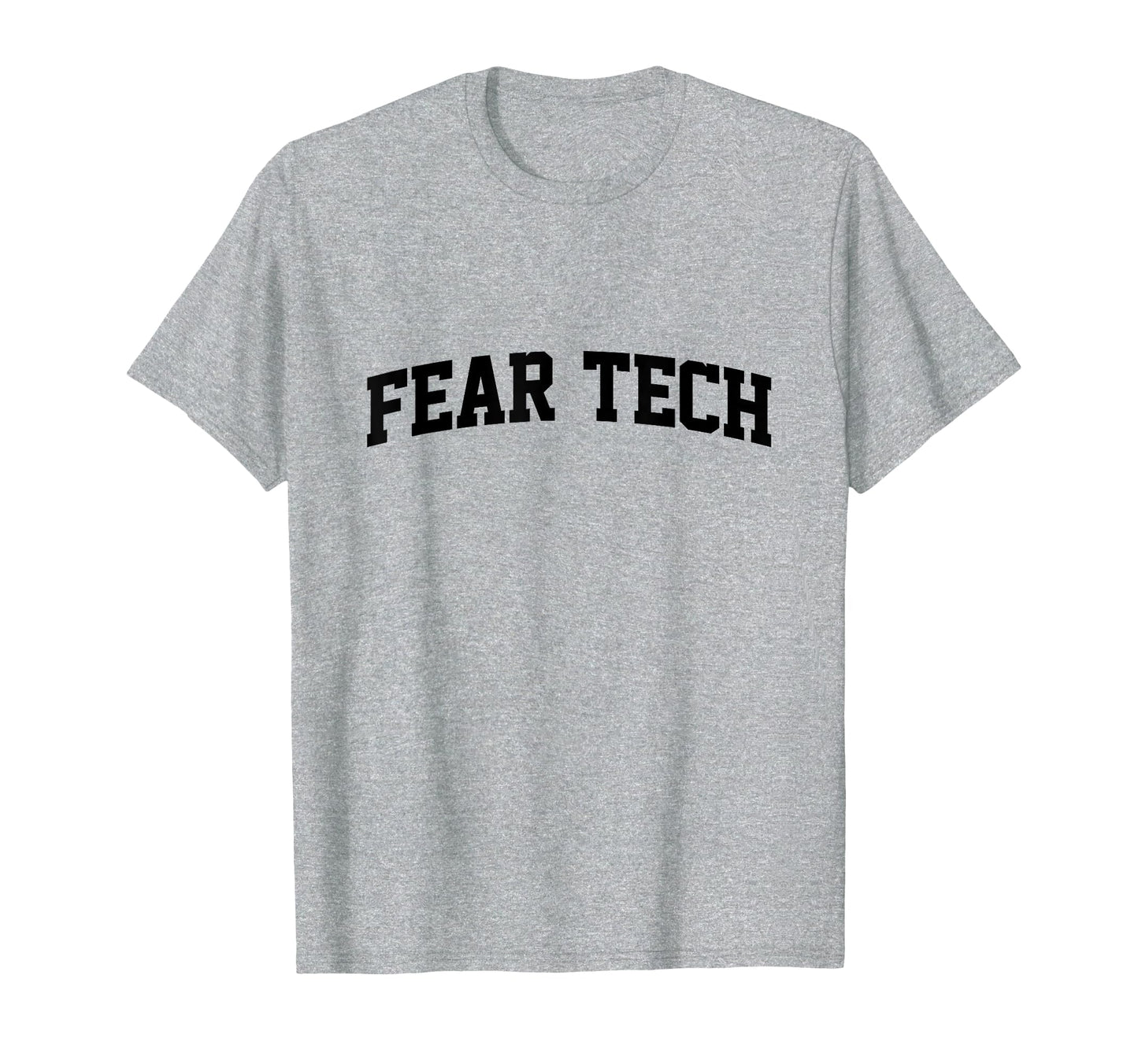 Fear Tech Vintage College Arch Retro Athletic Sports T-Shirt
