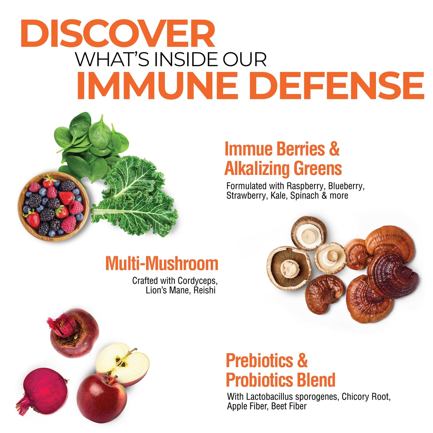 COUNTRY FARMS Immune Defense Superfoods, Immune Support Supplement, Vitamin C with Black Elderberry, Echinacea, Turmeric, Supports Hydration, with Probiotics and Prebiotics, Berry Flavor, 40 Servings