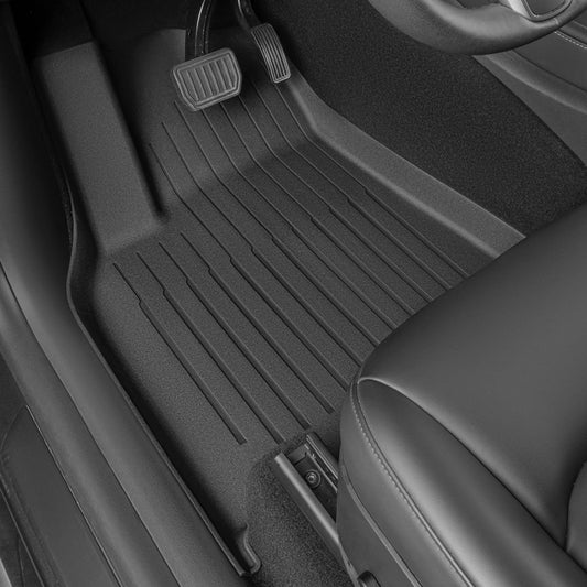 SUPER LINER 2024 2025 Tesla Model 3 Highland Floor Mats 6-Piece Set | Extra-Thick TPE All-Weather Floor & Cargo Liners | Pet & Child-Friendly Custom Fit Interior Accessories