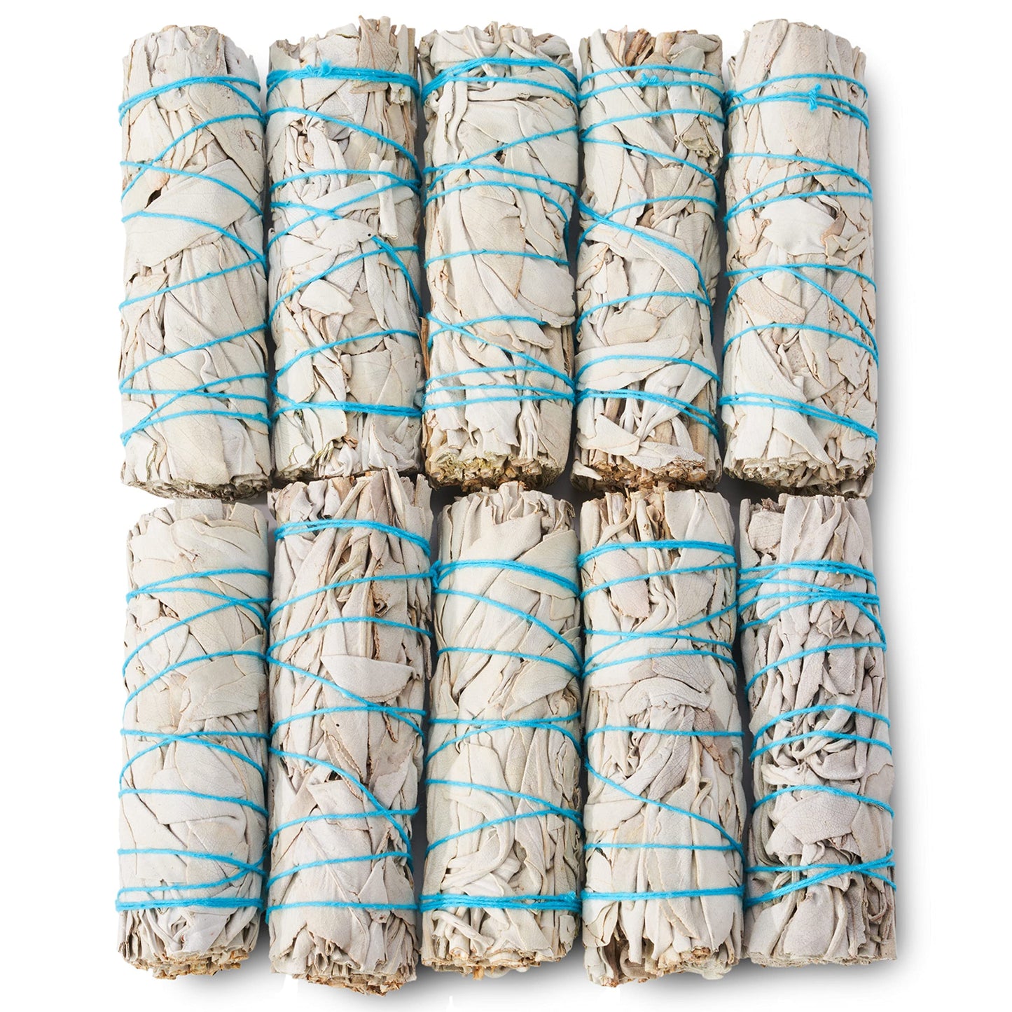 10 White Sage Smudge Sticks ~ Sustainably Grown Sage Bundles for Smudging, Smudge Kit, Ceremony, Spiritual Use, Home & Office Cleansing or Smoke Cleanse (10 Pack)
