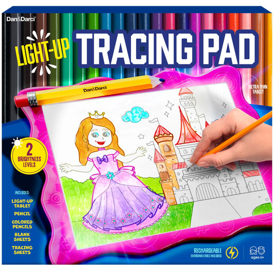 Light Up Tracing Pad for Kids - Easter Arts & Crafts Writing Drawing Tracer Board, Craft Kit for Girls & Boys Ages 6-12 - Birthday Toys Gifts Ideas for Girl or Boy 6+ Year Old Gift Toy - 6 7 8 9 10