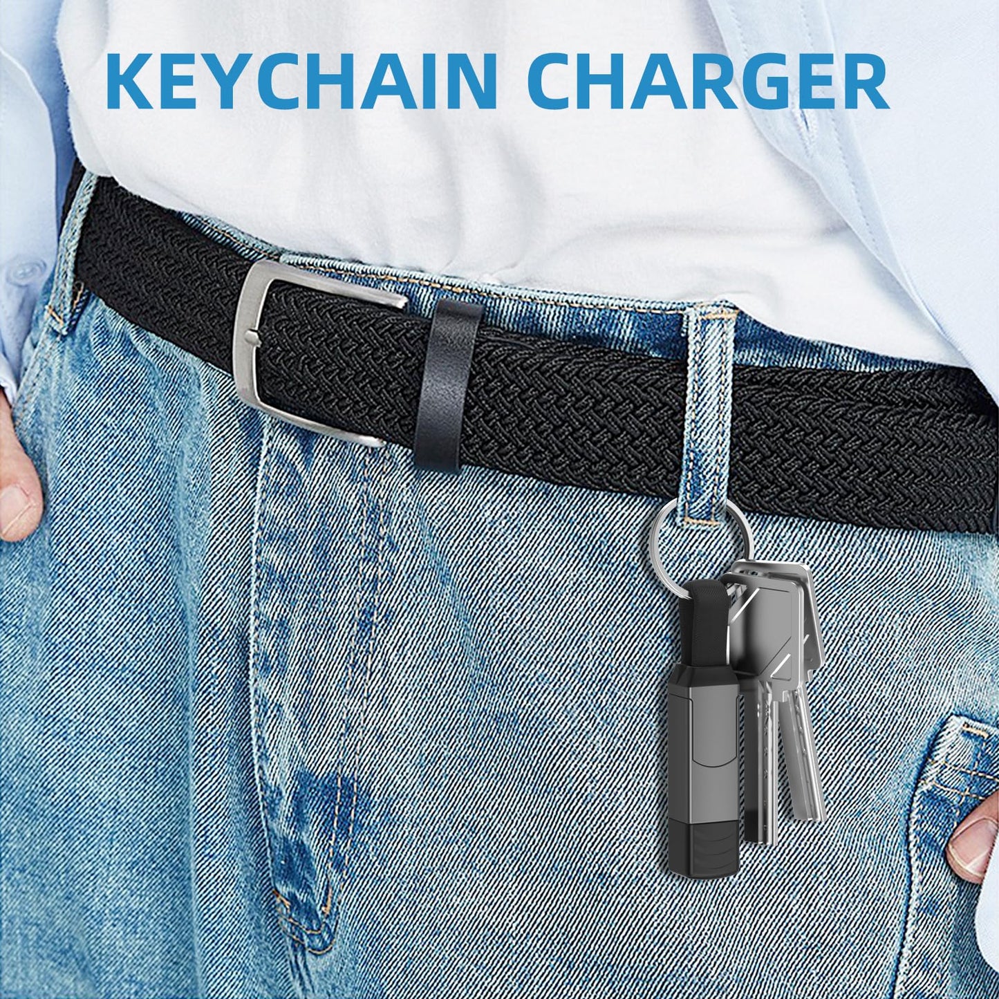 ZONLELE Travel Portable Magnetic Multi Charging Cable Short 4 in 1 USB Charger Data Cord 60W USB A/C to Type C/L Port Connectors Compatible with iPhone/iPad/MacBook/Galaxy, 6.3in
