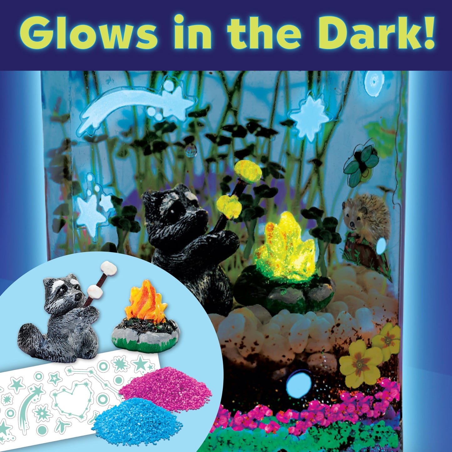 Creativity for Kids Grow 'N Glow Terrarium Kit for Kids - Educational Science Kits Ages 6-8+, Kids Gifts for Boys and Girls, Craft and STEM Projects