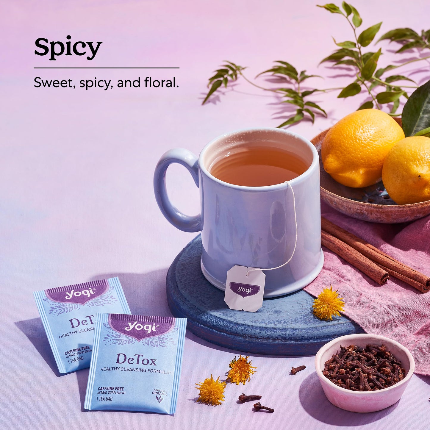 Yogi Tea DeTox Tea - 16 Tea Bags per Pack (4 Packs) - Organic Detox Tea for Digestive & Circulation Support - Includes Burdock, Dandelion, Ginger Root, Black Pepper, Cardamom & Juniper Berry