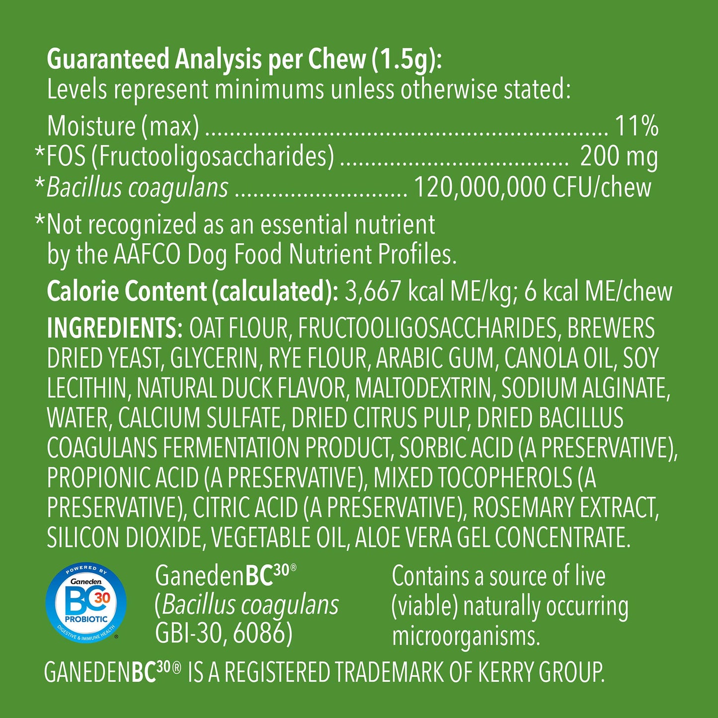 Amazon Brand - Wag Probiotic Supplement Chews for Dogs, Natural Duck Flavor, 160 count