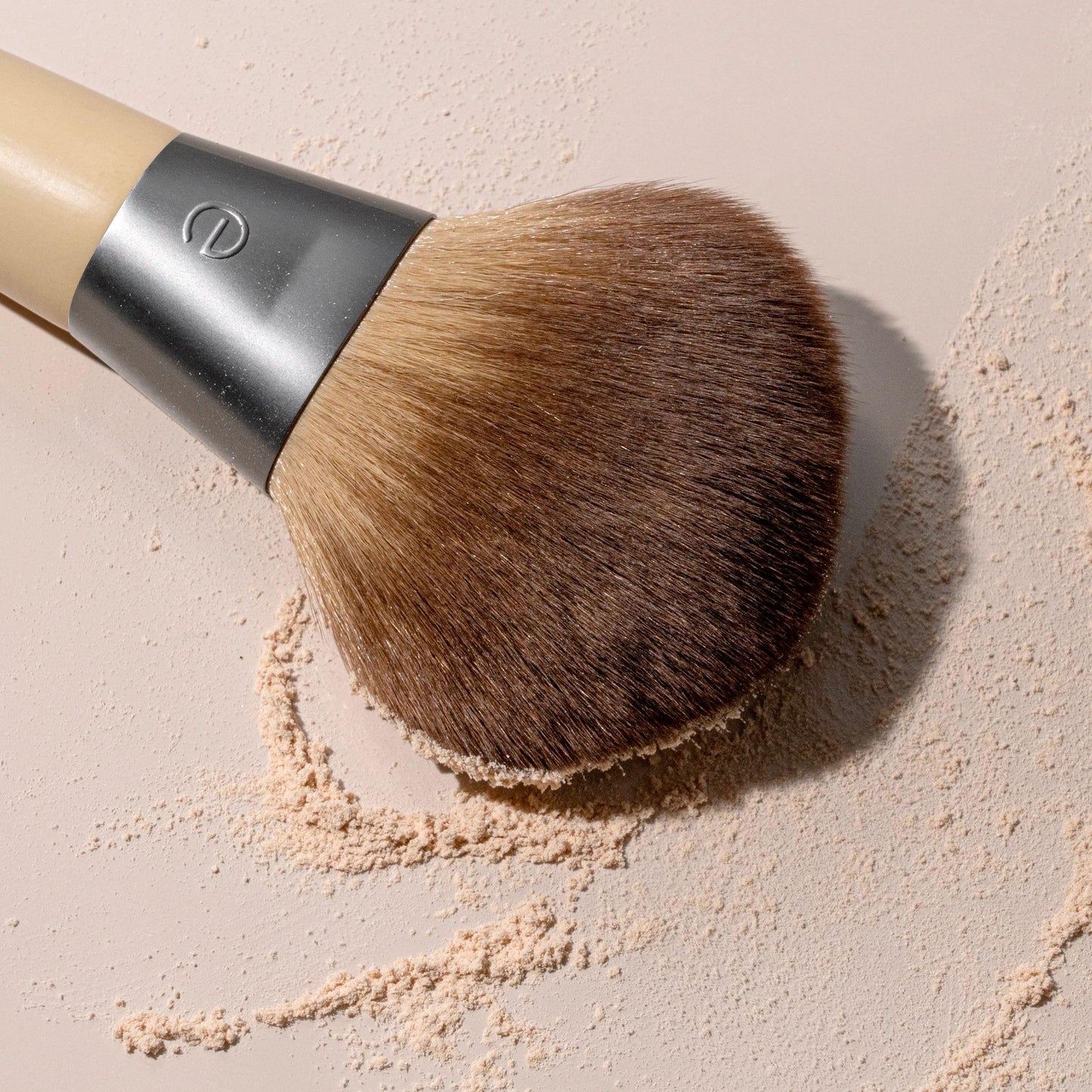 EcoTools Blurring Powder Makeup Brush, For Loose & Pressed Powder, Large Makeup Brush For All-Over Application, Fluffy, Synthetic Bristles, Eco Friendly, Cruelty-Free, & Vegan, 1 Count