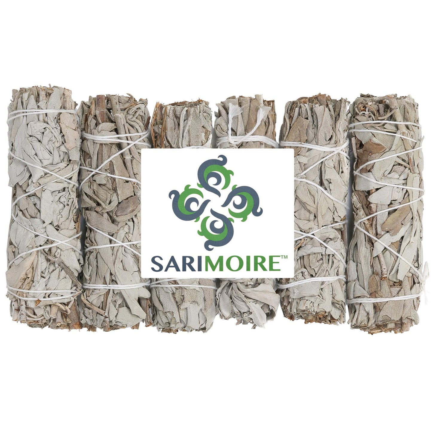 White Sage Smudge Sticks - 6-4" Sage Bundles - Perfect Sage Smudge Stick Smudging Kit Replenishment