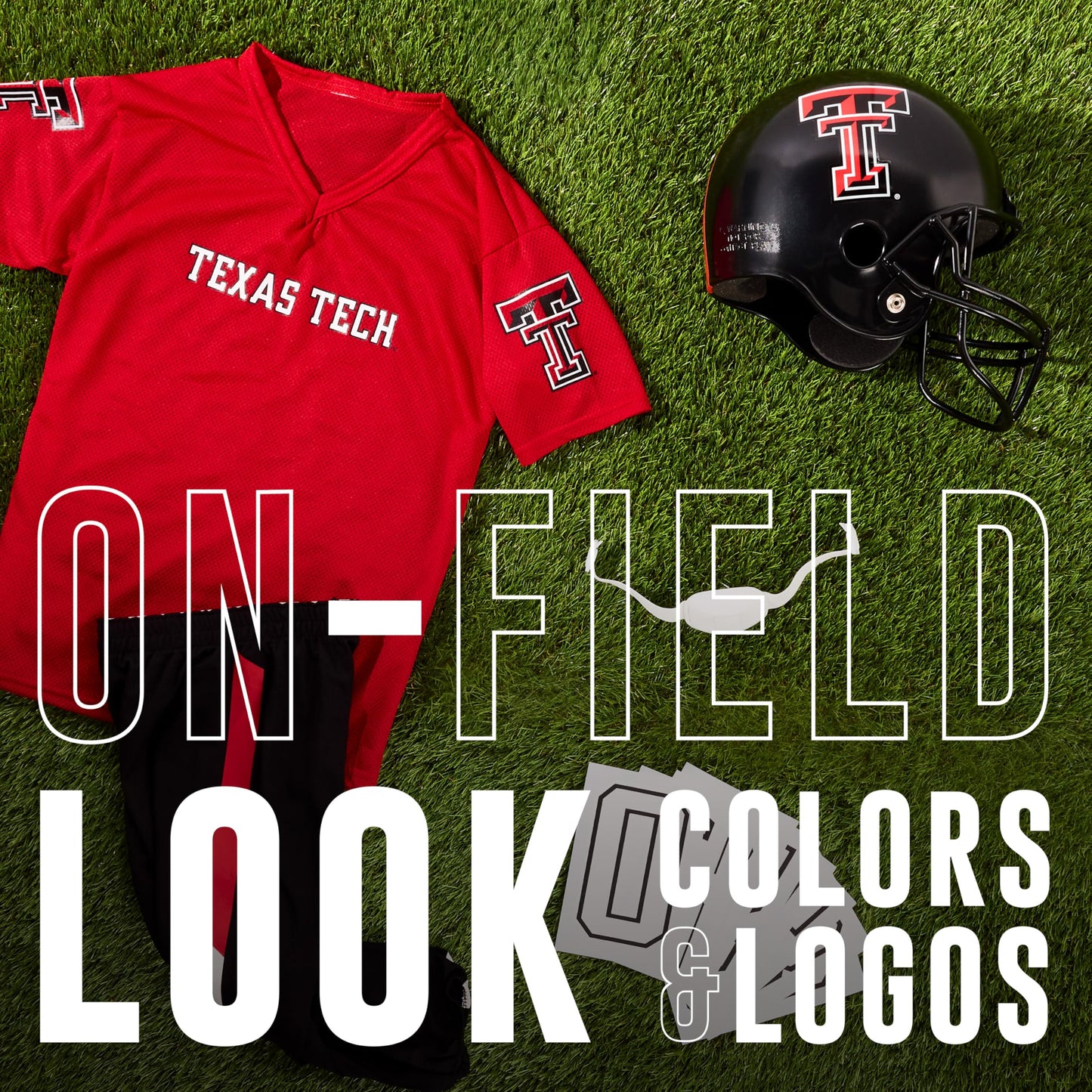 Franklin Sports Texas Tech Red Raiders Kids College Football Uniform Set - NCAA Youth Football Uniform Costume - Helmet, Jersey & Pants Set - Youth Small